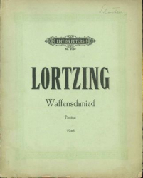 Lortzing - Der Waffenschmied - Partitur