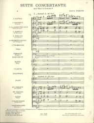 Milhaud - Suite Concertante