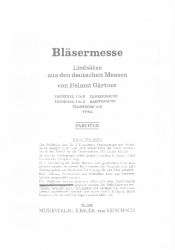 Gärtner Helmut - Bläsermesse