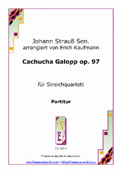 Cachucha Galopp op. 97 (Streichquartett)