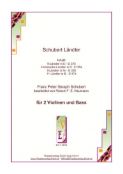 Schubert Ländler für 2 Violinen und Bass