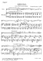 Arioso für Violine (oder Cello) und Klavier op. 13a