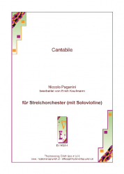 Cantabile für Streichorchester (mit Solovioline)