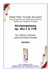 Greisengesang op. 60/1 D 778