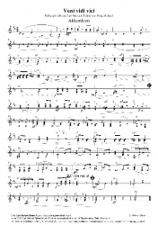 Veni, vidi, vici op. 229, Polka schnell (für Schrammelquartett)
